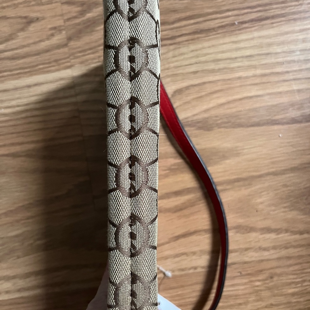 Michael Kors Tan and Red purse - Picture 10 of 10